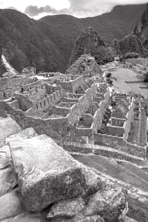 View of the Inca ruins, ca. 1438-71